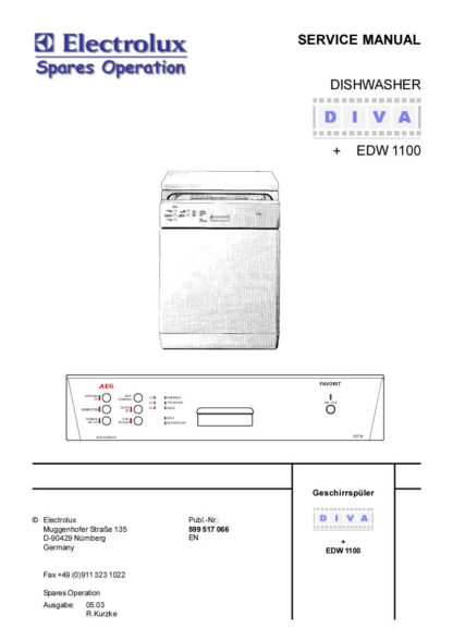 Electrolux Dishwasher Service Manual 05