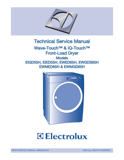 Electrolux Dryer Service Manual 04