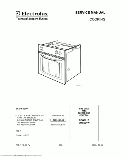 Electrolux Food Warmer Service Manual 29