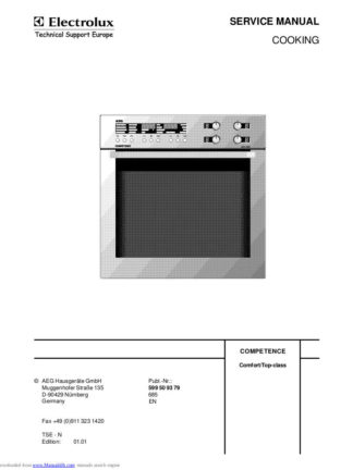 Electrolux Food Warmer Service Manual 34