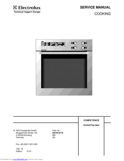Electrolux Food Warmer Service Manual 34