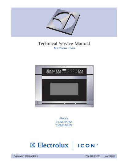 Electrolux Microwave Oven Service Manual 04