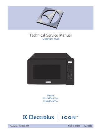 Electrolux Microwave Oven Service Manual 07