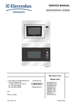 Electrolux Microwave Oven Service Manual 23