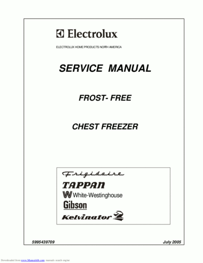 Electrolux Refrigerator Service Manual 24