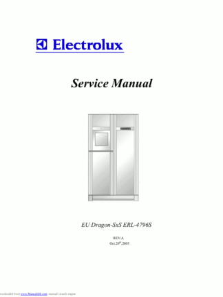 Electrolux Refrigerator Service Manual 27