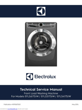 Electrolux Washer Service Manual 08