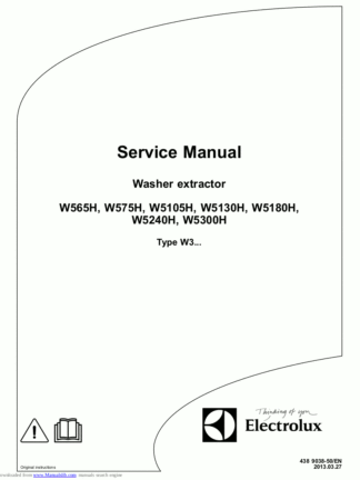 Electrolux Washer Service Manual 09