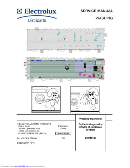 Electrolux Washer Service Manual 11