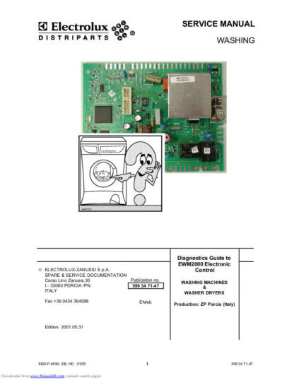 Electrolux Washer Service Manual 13