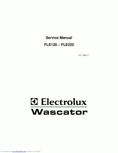 Electrolux Washer Service Manual 23