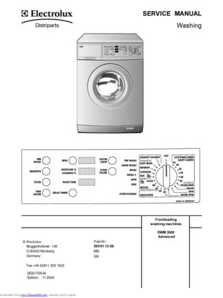 Electrolux Washer Service Manual 26