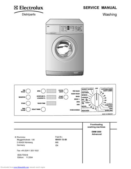 Electrolux Washer Service Manual 26