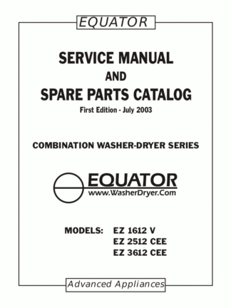 Equator Dryer Service Manual 01