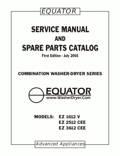 Equator Dryer Service Manual 01