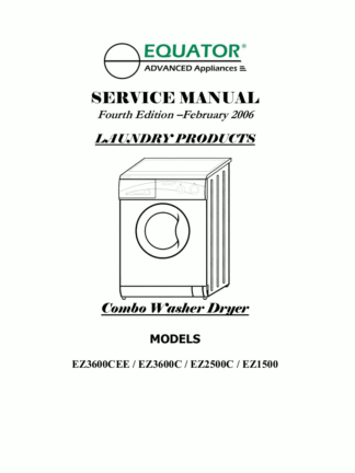 Equator Dryer Service Manual 03