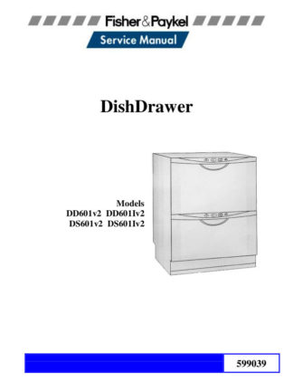 Fisher & Paykel Dishwasher Service Manual 05