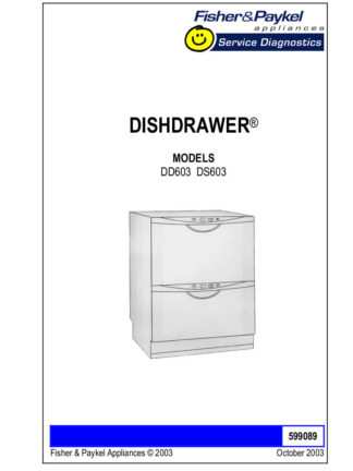 Fisher & Paykel Dishwasher Service Manual 07