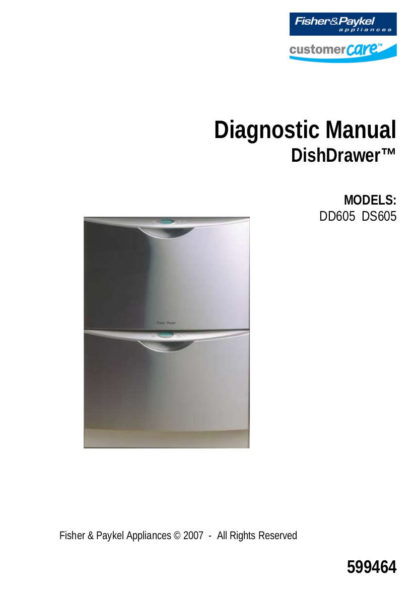 Fisher & Paykel Dishwasher Service Manual 08