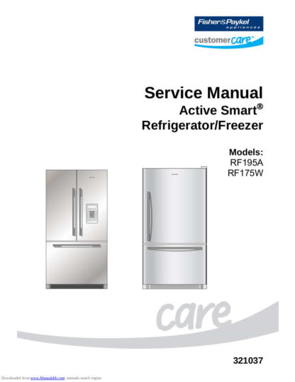 Fisher & Paykel Refrigerator Service Manual 07