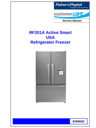 Fisher & Paykel Refrigerator Service Manual 08