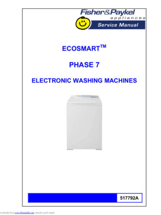 Fisher & Paykel Washer Service Manual 16