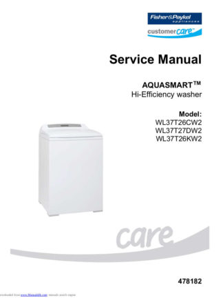 Fisher & Paykel Washer Service Manual 17