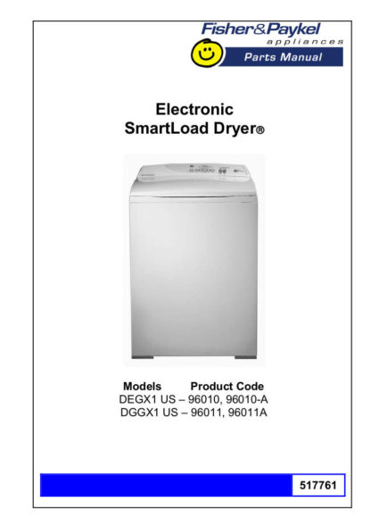 Fisher and Paykel Dryer Service Manual 05
