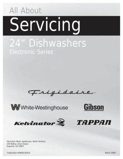 Frigidaire Dishwasher Service Manual 08