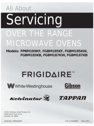Frigidaire Micowave Oven Service Manual 05