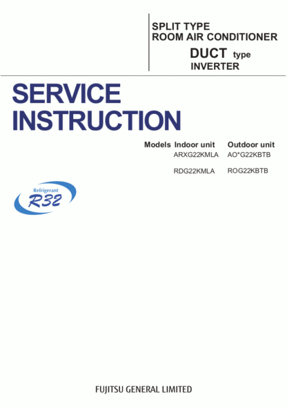 Fujitsu Air Conditioner Service Manual 162