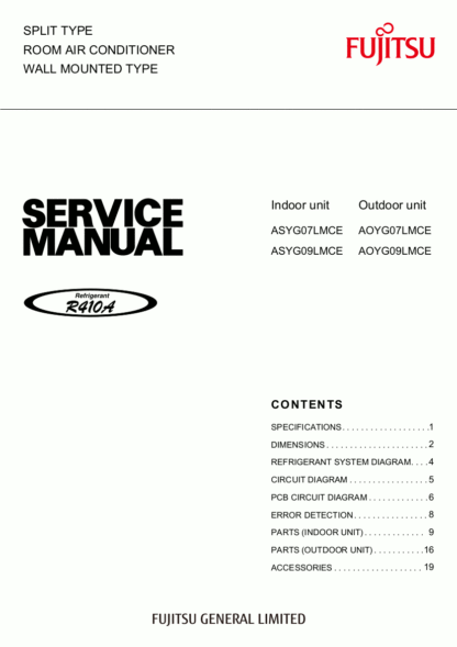 Fujitsu Air Conditioner Service Manual 163