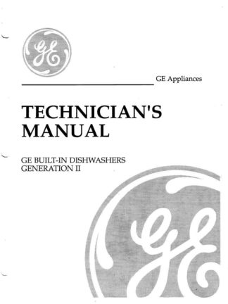 GE Dishwasher Service Manual 04