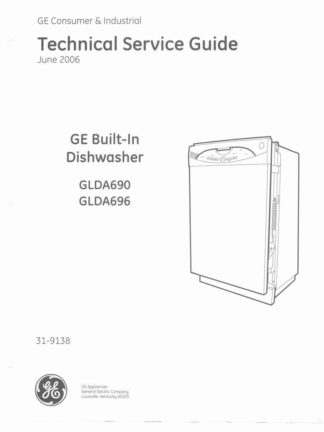 GE Dishwasher Service Manual 06