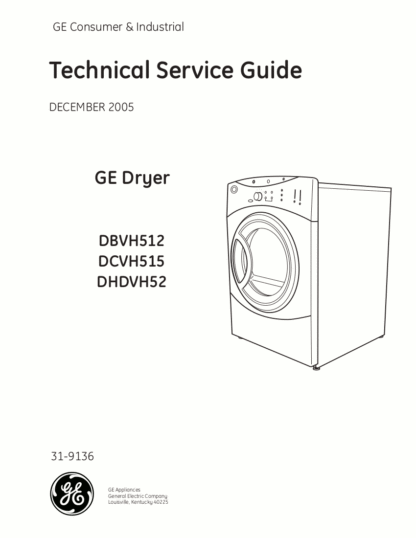 GE Dryer Service Manual 01