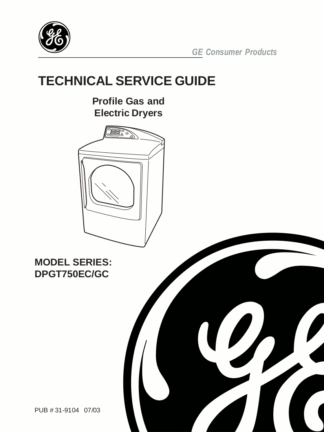 GE Dryer Service Manual 04