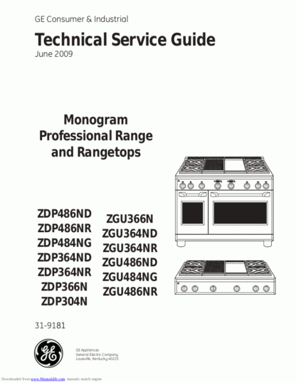 GE Food Warmer Service Manual 15