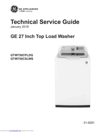 GE Washer Service Manual 21