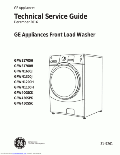GE Washer Service Manual 22