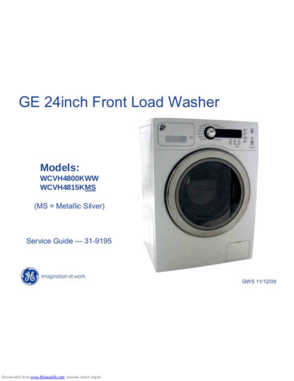 GE Washer Service Manual 23