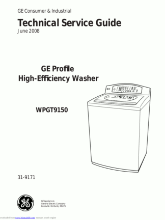 GE Washer Service Manual 26