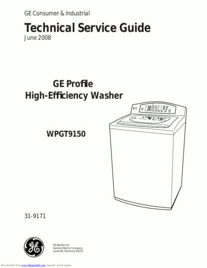 GE Washer Service Manual 26