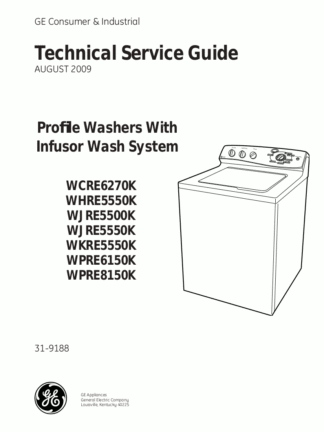 GE Washer Service Manual 27