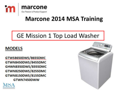 GE Washer Service Manual 28