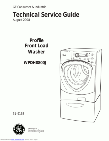 GE Washer Service Manual 31
