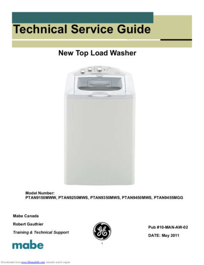 GE Washer Service Manual 33