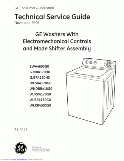 GE Washer Service Manual 36