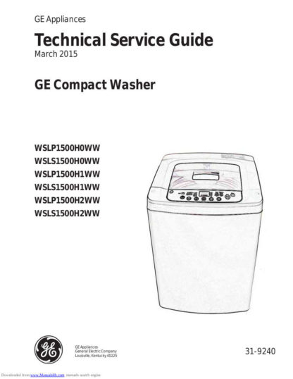GE Washer Service Manual 37