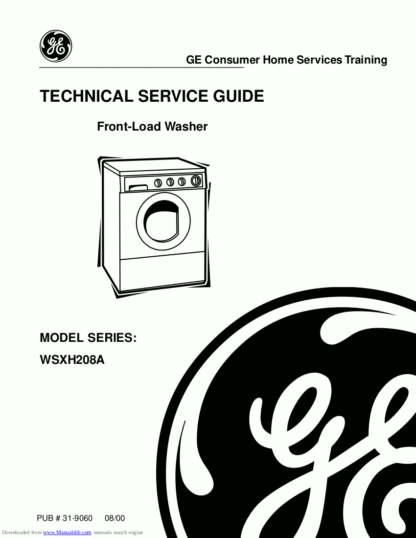 GE Washer Service Manual 39
