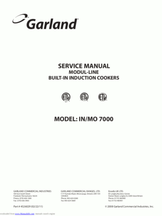 Garland Food Warmer Service Manual 05